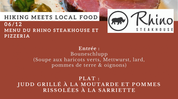 Hiking meets local food - 06 12 Menu